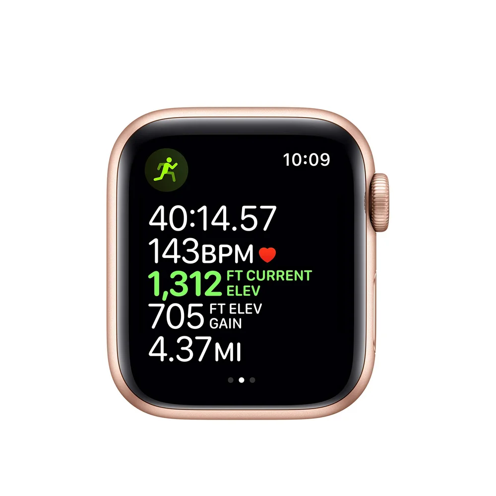 Apple Watch Series 5 (GPS + Cellular, 40MM) - Gold Aluminum Case with Pink Sport Band - Image 3