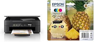 Epson Imprimante Expression Home XP-2200, Multifonction 3-en-1 : Imprimante/Scanner/Copieur, A4, Jet d'encre Couleur & Ink/604 Pineapple (Ananas) C13T10G64010 Noir