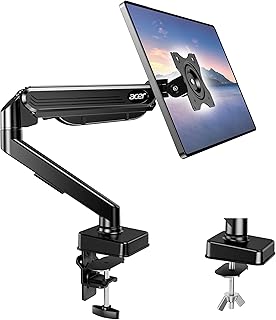 Acer Support Ecran PC, Bras Articulé à Ressort à Gaz, Compatible Moniteurs 17"-34", Capacité 2-9kg, Rotation 360°,VESA 75/100mm, Bras Ecran PC avec Gestion Câbles
