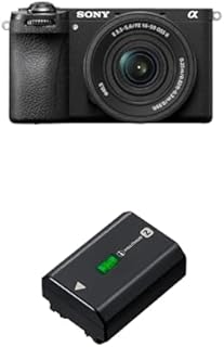Sony Alpha 6700 (APS-C) - Appareil Photo Hybride avec Objectif 16-50 mm II – autofocus IA, stabilisation 5 Axes, vidéo 4K 120p, écran Tactile, idéal pour Le vlogging et la Photo + Sony NPFZ100