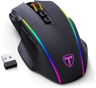 USB Souris Gamer Filaire Haute Performance,Souris Gaming avec 7200 DPI Ajustable, RVB, 8 Boutons Programmables,Ergonomie,PC/Mac - Noire