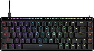 ASUS ROG Falchion Ace HFX - Clavier Gaming analogique 65% (Équipement Officiel de Team Vitality, Switches magnétique ROG HFX, 8000 Hz Polling Rate, Bascule Rapid Trigger, Dual USB-C, AZERTY)