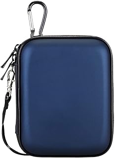 Lacdo Housse de Protection pour Disque Dur Externe Portable pour Seagate Game Drive pour PS4, Seagate Portable/Expansion, WD Elements/My Passport HDD 1To 2To 3To 4To 5To 2,5" Sac à Disque Dur, Bleu