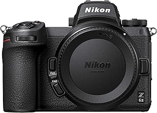 Nikon Z 6II boitier nu, Appareil Photo Numérique Hybride Plein Format (24,5 MP, 4K/30p, rafale 14 i/s, stabilisation sur capteur 5 axes, double slots SD & XQD ou CFexpress)