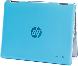 mCover Coque Rigide Compatible avec Les Ordinateurs Portables HP Chromebook x360 12" 12 Pouces série 12B-CAxxxx (Non Compatible avec d'autres Ordinateurs Portables) Aqua
