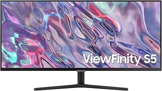 Samsung Écran PC View Finity S50GC 34" , Flat , UWQHD 3440x1440 , 100Hz , VA , 5ms , Flat , HDR10 , 3000:1 , HDMI , DisplayPort