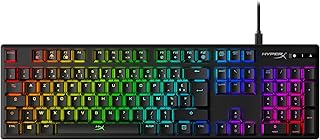 HyperX Alloy Origins – Clavier Gaming mécanique RGB, HyperX Red switches (AZERTY)