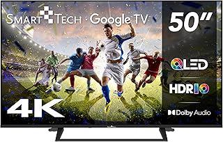 Smart Tech QLED 50QG06K Téléviseur HDR 50" avec résolution 4K UHD, Bluetooth, WiFi