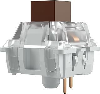 GLORIOUS Gaming 120 switches Kailh pour Clavier mécanique (Brown) - Tactiles et Silencieux, Force d’Activation 45 g, imperméables, Support 3 Broches, compatibles SMD-LED, boîtier - Kailh Brown