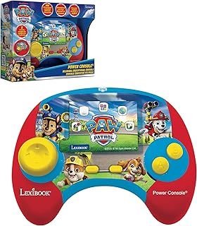 Lexibook, La Pat' Patrouille, Power Console®, Console de Jeux éducative bilingue Français/Anglais avec 100 activités, JCG100PAi1