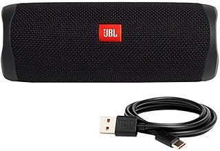 JBL Flip 5 Enceinte Bluetooth portable, robuste et étanche - Rechargeable, 20 W RMS, Noir