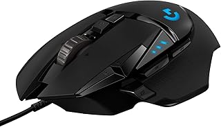 Logitech G G502 HERO Souris Gamer Filaire Haute Performance, Capteur Gaming HERO 25K, 25 600 PPP, RVB, Poids Ajustable, 11 Boutons Programmables, Mémoire Intégrée, PC/Mac - Noir