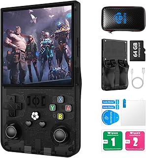 R36MAX Console de jeux rétro portable, console de jeu rétro avec système Linux Open Source, plus de 18 000 jeux classiques intégrés, consoles de jeux vidéo avec écran IPS HD de 4 pouces, batterie 4000