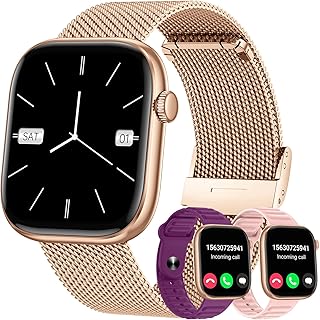 Militaire Montre Connectée Homme Femme avec Appel Bluetooth, 1.39" HD Smartwatch Motre Sport avec 110+ Modes Sportifs, Podometre Cardiofrequencemetre Sommeil, Etanche IP68 pour Android/iOS, Bleu(2026)