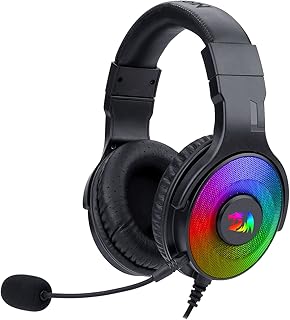 Redragon Pandora 2 H350 RGB Casque de Gaming - Audio haute définition + basses puissantes - Micro amovible, coussinets grands - Compatible PC/PS4/XBOX One/NS (Noir)