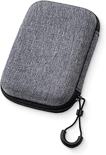 1 pcs Étui pour Disque Dur externe - Coque Rigide Antichoc pour SSD Portable de 2,5 Pouces avec Pochette filetée pour câble et Accessoires, Coque Rigide de Sac Sacoche Protection Pochette Case