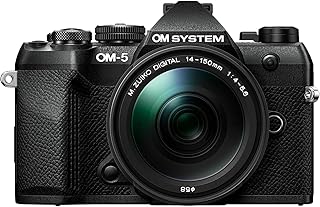 OM SYSTEM Om-5 Mark II Micro Four Thirds System Appareil Photo avec Objectif M.Zuiko Digital Ed 14-150mm II, capteur Live MOS 20 MP, stabilisation d'image sur 5 Axes, étanchéité IP53
