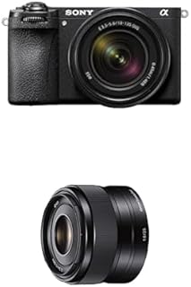 Sony Alpha 6700 | Appareil Photo Hybride APS-C INCL. 18-135mm Objectif (Mise au Point AF basée sur l'IA, stabilisation d'image sur 5 Axes, vidéo 4k 120p, écran Tactile) + 35F18