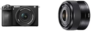 Sony Alpha 6700 (APS-C) - Appareil Photo Hybride avec Objectif 16-50 mm II – autofocus IA, stabilisation 5 Axes, vidéo 4K 120p, écran Tactile + Objectif SEL-35F18 Monture E APS-C 35 mm F1.8