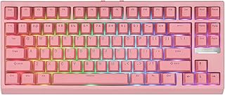 The G-Lab - Combo Hydrogen - Pack Clavier Souris Gamer, Clavier Gamer 60% Filaire, Rétroéclairage RGB, azerty, Format Compact + Souris Gaming RGB, 6 Boutons, 6200 DPI - PC/PS4/PS5 – Blanc