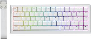 EPOMAKER HE68 Lite Clavier Gaming à Effet Hall, 8K Sondage&Balayage 128K, Actionnement Réglable 0.01mm, Latence 0.125ms, 5 Couches Insonorisantes, Touche Snap, SOCD, A-RVB, Filaire(Blanc)