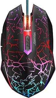Dierya × TMKB M1SE Souris Gamer pour PC, avec capteur Optique 12800 DPI Gaming Mouse, 6 Boutons programmables, RGB Personnalisable, Ergonomique Souris Filaire Ordinateur - Blanc