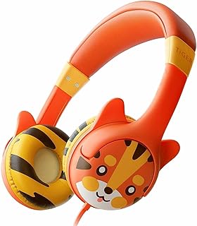Kidrox® Casque Enfant Audio (1-7 Ans) Filaire avec Protection de Volume maximale 85 DB résistant et Flexible conçu pour Les Enfants, Jack 3,5 mm, Casque Enfant Anti Bruit pour Mobile, Tablette, PC.