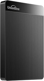 UnionSine Disque Dur Externe Portable 500Go Ultra-Mince 2.5" USB 3.0, SATA, Stockage HDD pour PC, Mac, Ordinateur de Bureau, Ordinateur Portable, Wii U, Xbox, PS4 (Noir) HD2510