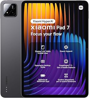 XIAOMI Tablette Pad 7 8+ 256 Go, Écran 11,2 Pouces, Autonomie en Veille Jusqu'à 33,9 Jours, Noire