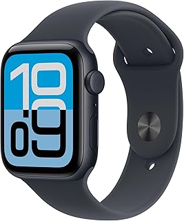 Apple Watch SE 3 [GPS + Cellular 44 mm] Montre connectée avec boîtier Minuit et Bracelet Sport Minuit. Moniteur activité/Sommeil/fréquence Cardiaque, écran Toujours activé