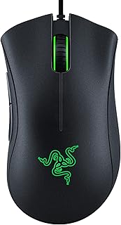 Razer DeathAdder Essential Souris de Gaming avec capteur Optique 6400 DPI 5 Boutons programmables Interrupteur mécanique Poignées latérales caoutchoutées Noir Classique