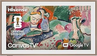 Hisense 65S7N-65 CanvasTV™ 4K QLED Google TV avec Mode Art, DTS Virtual:X, Dolby Vision/HDR10/HDR10+/HLG, taux de rafraîchissement de 144 Hz, Mode Jeu Pro et Commande vocale