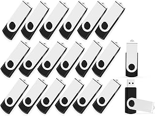 Lot de 20 clés USB 2.0 pivotantes de 128 Mo