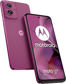 Motorola Moto G55 5G Smartphone (écran FHD+ 6,49", appareil photo 50 MP, 8/256 Go, 5000 mAh, Android 14), violet twilight (cuir synthétique vegan) avec étui de protection