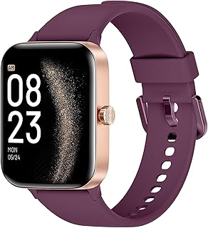 Montre connectées Homme Femme,1.95" Touch Screen Smartwatch avec effectuer/répondre appels,Suivi de Fitness avec Pression artérielle et Moniteur de Sommeil,140+ Sport,IP68 pour Android iOS