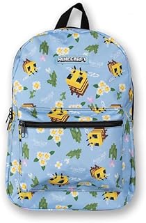 Minecraft Honey Bee Sac à dos A4 avec pochette intérieure rembourrée pour ordinateur portable/tablette, Multicolore, taille unique