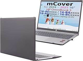 mCover Coque compatible uniquement pour les ordinateurs portables HP OmniBook 5 16-AF / 16-AG / 16-BAxxxx / 16-BCxxxx et Pavilion 16-AF / 16-AG0000 Series Windows AI 16" 2024+ (non compatible avec les