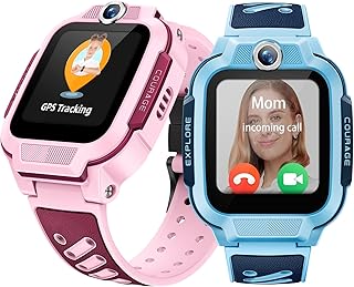 imoo Z3 Smartwatch Montre-Intelligente pour Enfants, 4G Appels Vidéo/Vocal et Tracker GPS Temps Réel, Écran HD 1.5'' IP68 Étanche 20m, 8GB Stockage, Contrôle Parental et Protection Sécurité (Bleu)