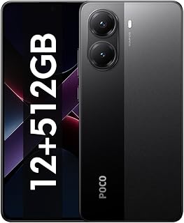 XIAOMI POCO X7 Pro - Smartphone de 12+512GB, Pantalla CrystalRes 1.5K 120Hz AMOLED, MediaTek Dimensity 8400-Ultra, Cámara de 50 MP, 90W HyperCharge, Cargador no Incluido, Negro (Versión ES)