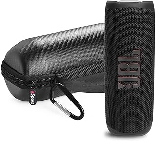 JBL FLIP 6 Enceintes portables étanches avec étui en fibre de carbone gSport (Noir)